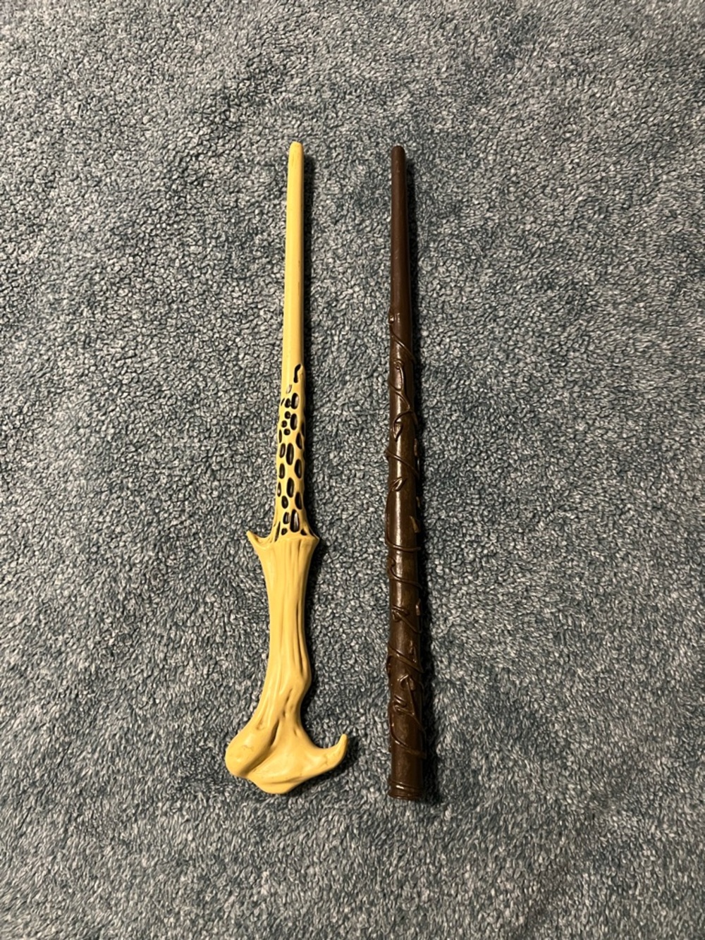 Yellow and Brown Kids Magic Wand Toy Set - Imaginative Play- Harry Potter